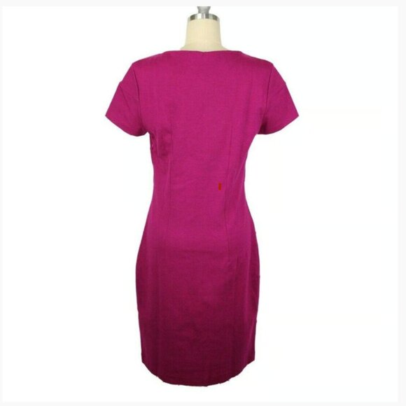 Vibrant magenta bodycon dress, italian brand BLUEGIRL, barely worn - Picture 3 of 7